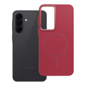 Case for Samsung A37 Frame Mag Cover compatible with MagSafe magenta