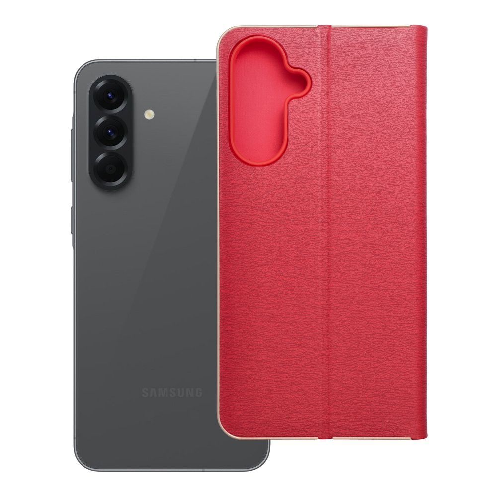 Flip case for Samsung A56 5G Luna Book Gold red Flip case for Samsung A56 5G Luna Book Gold red