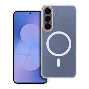 Case for Motorola G86 Go Orange compatible with MagSafe transparentn