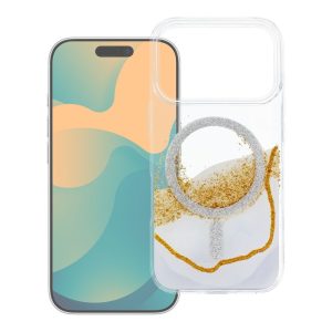 Case for iPhone 18 Pro / 17 Pro Golden compatible with MagSafe white