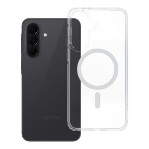 Case for Samsung A37 Drop Glue Colorful Ring Mag Cover compatible with MagSafe white