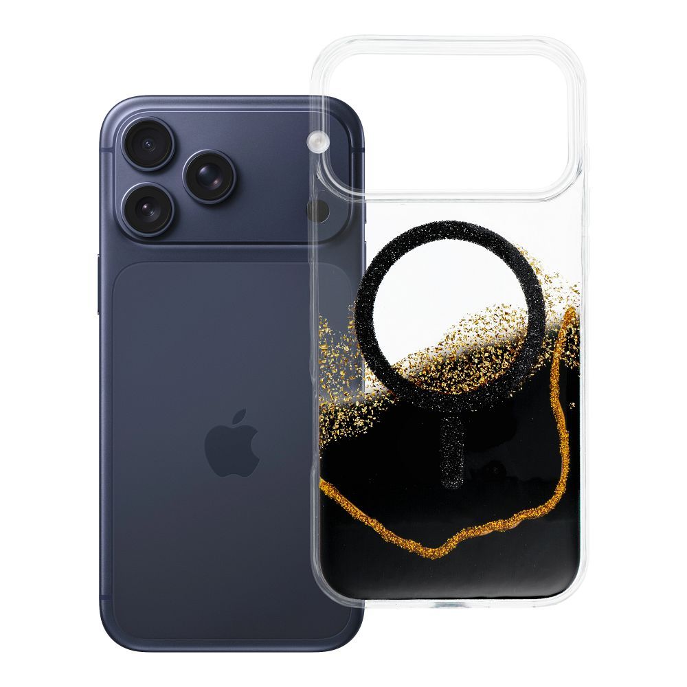 Case for iPhone 18 Pro Max / 17 Pro Max Golden compatible with MagSafe black Case for iPhone 18 Pro Max / 17 Pro Max Golden compatible with MagSafe black