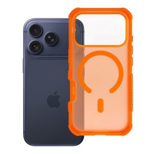 Case for iPhone 18 Pro / 17 Pro Forcell F-Protect BumperX Premium compatible with MagSafe orange