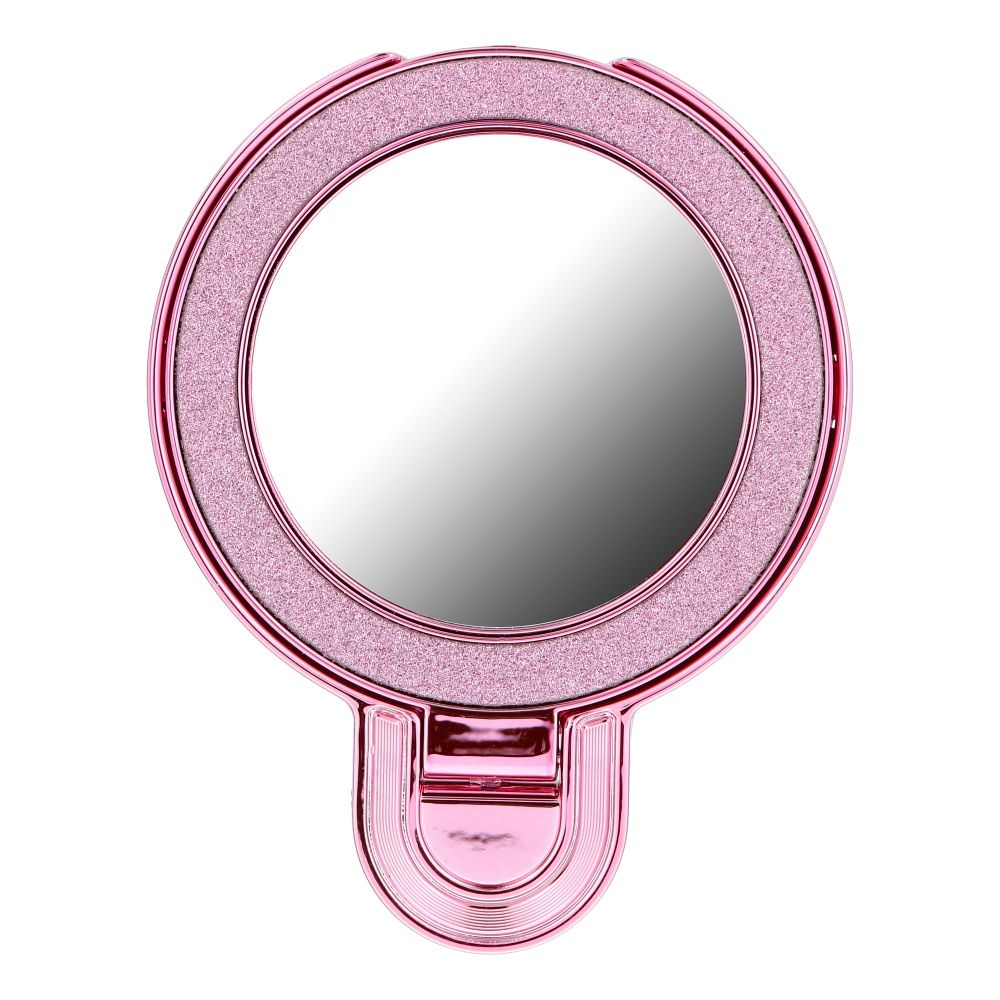 Phone stand CIRCLE MIRROR - stick-on - pink Phone stand CIRCLE MIRROR - stick-on - pink