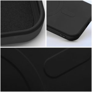 Case for Samsung S26 FE Silicone Mag Cover compatible with MagSafe (camera protection) black 4 a16f00e42749abe82ea9daba5a4fff93