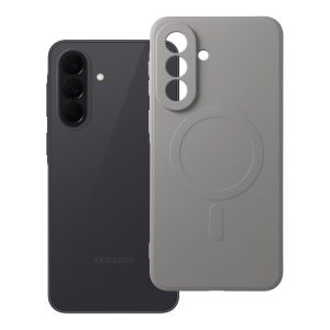 Case for Samsung A37 Silicone Mag Cover compatible with MagSafe (camera protection) titanium gray