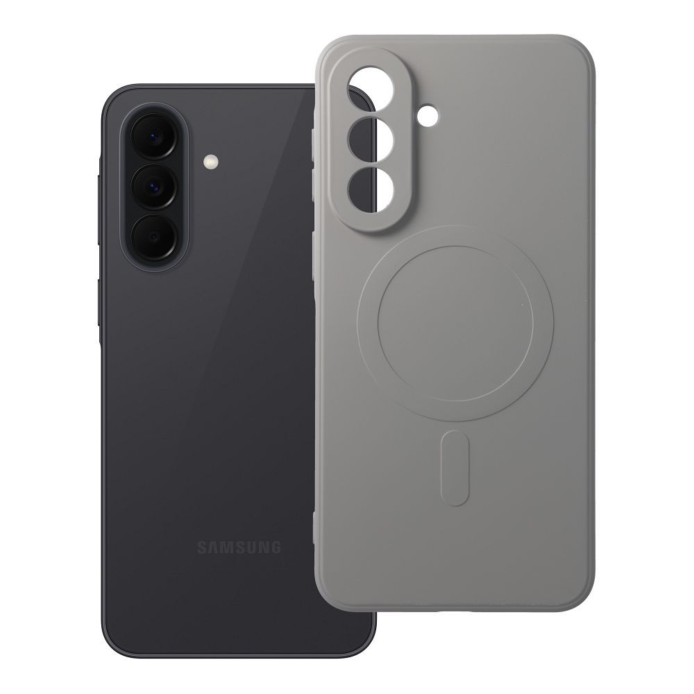 Case for Samsung A37 Silicone Mag Cover compatible with MagSafe (camera protection) titanium gray Case for Samsung A37 Silicone Mag Cover compatible with MagSafe (camera protection) titanium gray