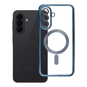Case for Samsung A27 Electro Mag Cover case compatible with MagSafe titanium blue