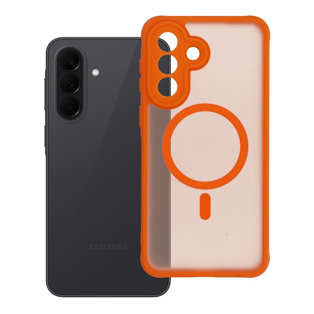 Case for Samsung A37 Full Matte Mag Cover compatible with MagSafe orange Case for Samsung A37 Full Matte Mag Cover compatible with MagSafe orange