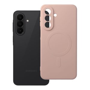 Case for Samsung A27 Silicone Mag Cover compatible with MagSafe (camera protection) pink