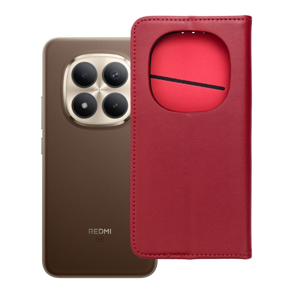 Flip case for Xiaomi Redmi NOTE 15 PRO PLUS 5G Smart PRO Book leather maroon Flip case for Xiaomi Redmi NOTE 15 PRO PLUS 5G Smart PRO Book leather maroon