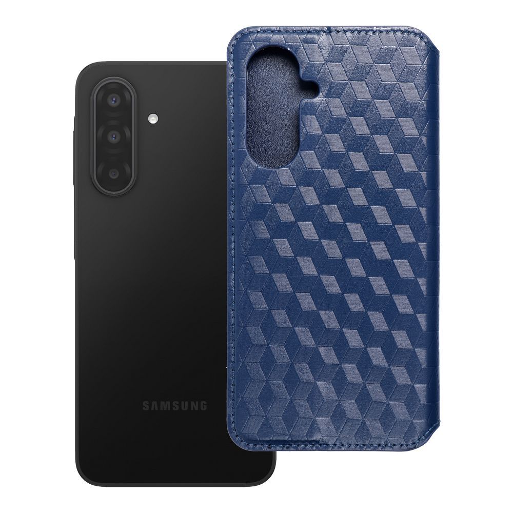 Flip case for Samsung A17 Cubic Book blue Flip case for Samsung A17 Cubic Book blue