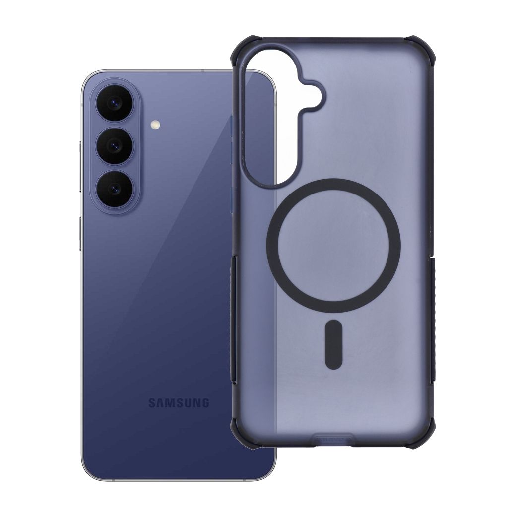 Case for Samsung S26 FE / S25 FE Forcell F-Protect BumperX Premium compatible with MagSafe navy blue Case for Samsung S26 FE / S25 FE Forcell F-Protect BumperX Premium compatible with MagSafe navy blue