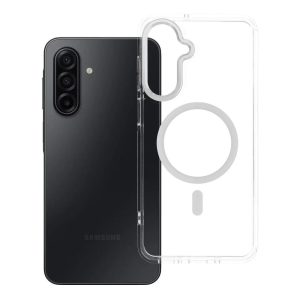 Case for Samsung A17 / A18 Frame Clear Hybrid Mag Cover compatible with MagSafe transparent