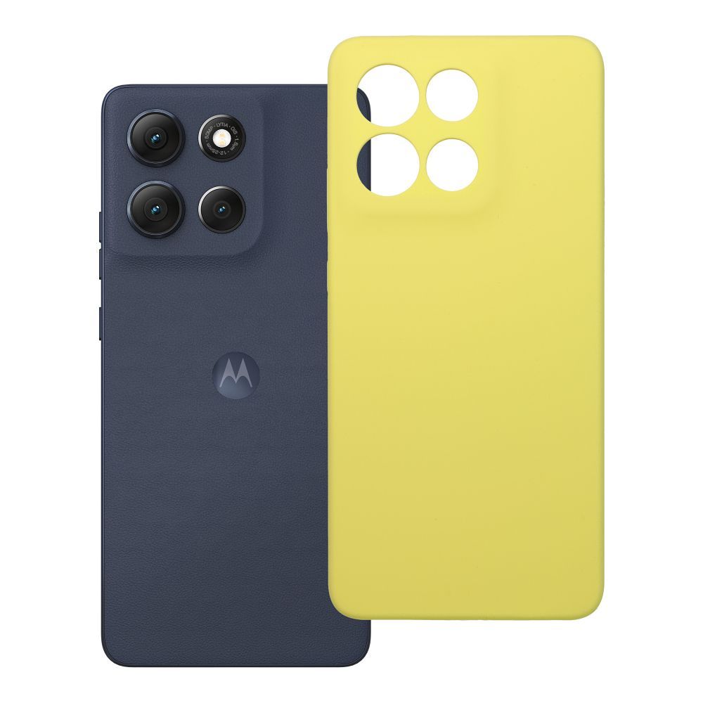 Case for Motorola G86 5G Silicone 2mm (camera protection) yellow Case for Motorola G86 5G Silicone 2mm (camera protection) yellow