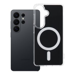 Case for Samsung S26 Clear Fusion Mag Cover compatible with MagSafe black