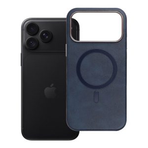 Case for iPhone 18 Pro Max / 17 Pro Max Gentleman Mag Cover compatible with MagSafe navy blue