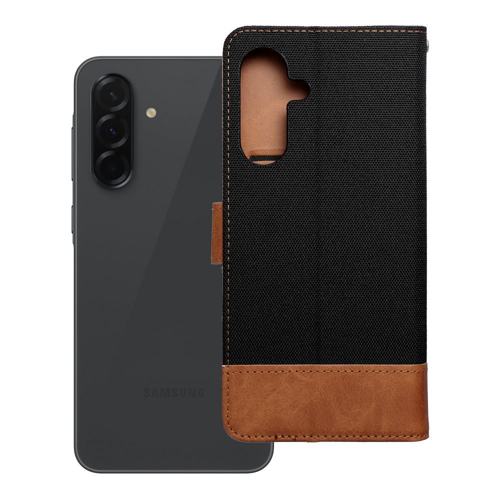 Flip case for Samsung A36 5G Jeans Book black Flip case for Samsung A36 5G Jeans Book black