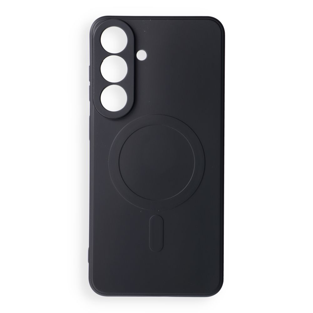 Case for Samsung S26 FE Silicone Mag Cover compatible with MagSafe (camera protection) black Case for Samsung S26 FE Silicone Mag Cover compatible with MagSafe (camera protection) black