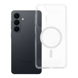 Case for Samsung S26 PLUS Forcell F-Protect Clear Hybrid Premium compatible with MagSafe transparent