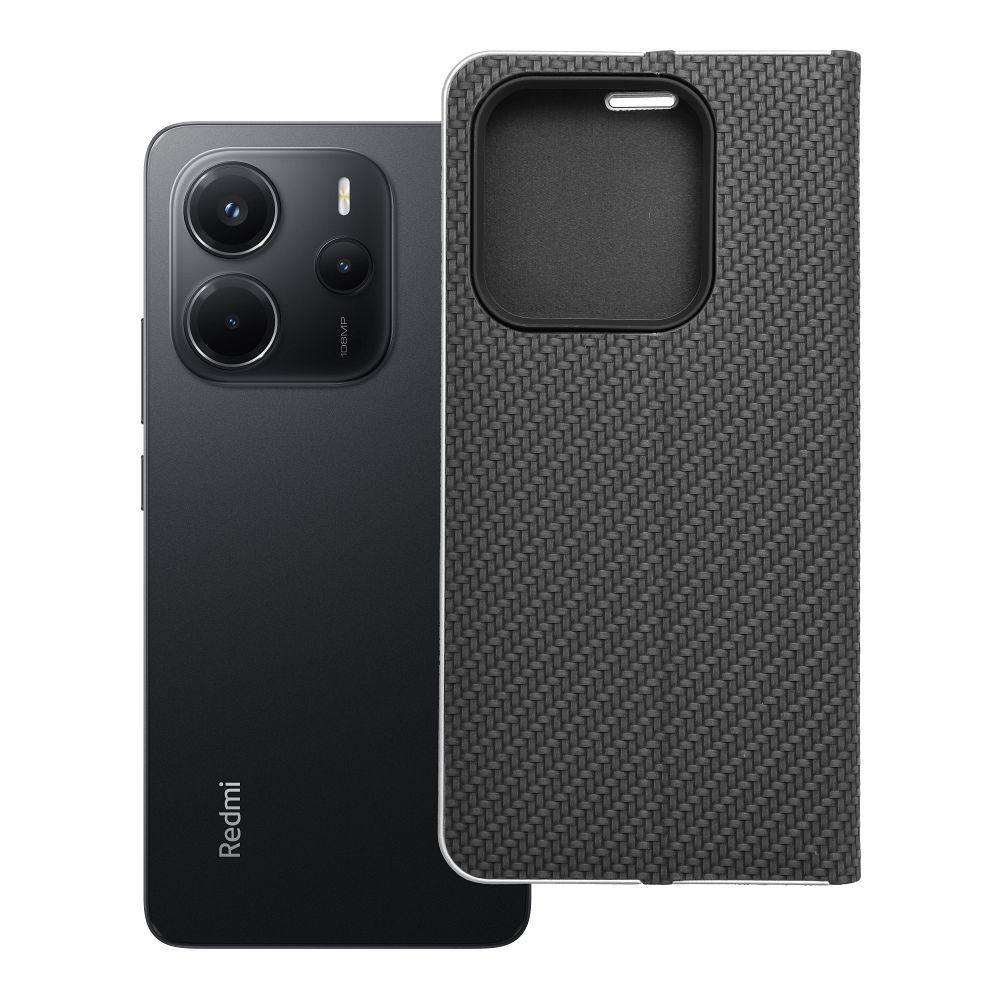 Flip case for Xiaomi Redmi NOTE 14 5G Luna Book Carbon black Flip case for Xiaomi Redmi NOTE 14 5G Luna Book Carbon black