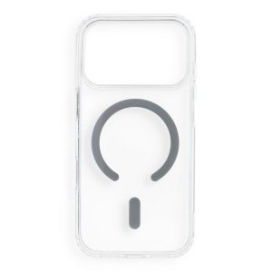 Case for iPhone 18 Pro / 17 Pro Drop Glue Colorful Ring Mag Cover compatible with MagSafe gray
