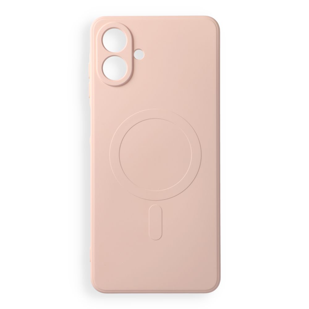 Case for Samsung A08 Silicone Mag Cover compatible with MagSafe (camera protection) pink Case for Samsung A08 Silicone Mag Cover compatible with MagSafe (camera protection) pink