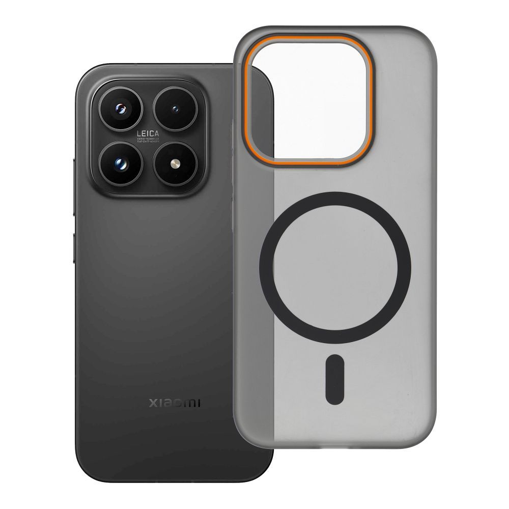 Case for Xiaomi 17 Go Orange compatible with MagSafe black Case for Xiaomi 17 Go Orange compatible with MagSafe black