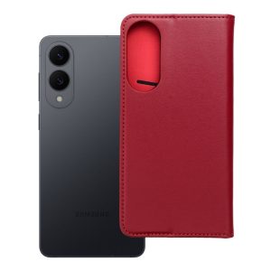 Flip case for Samsung S25 EDGE Smart Pro Book skórzane maroon