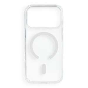 Case for iPhone 18 Pro / 17 Pro Drop Glue Colorful Ring Mag Cover compatible with MagSafe white