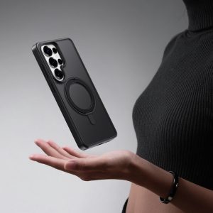 Rock Rotating Stand Soft Touch Series Magnetic for Samsung Galaxy S26 Ultra black 3 foto add 345070