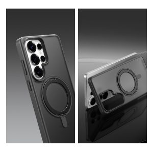 Rock Rotating Stand Soft Touch Series Magnetic for Samsung Galaxy S26 Ultra black 4 foto add 345071