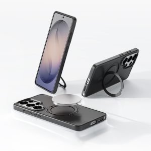 Rock Rotating Stand Soft Touch Series Magnetic for Samsung Galaxy S26 Ultra black 5 foto add 345072