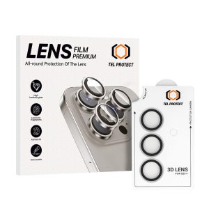 Tempered glass Tel Protect 3D Lens on camera for Samsung Galaxy S26 przezroczyste (lens 3 pieces)