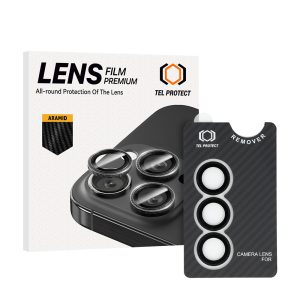 Tempered glass Tel Protect 3D Lens Aramid Series on camera for Samsung Galaxy S26 (lens 3 pieces)