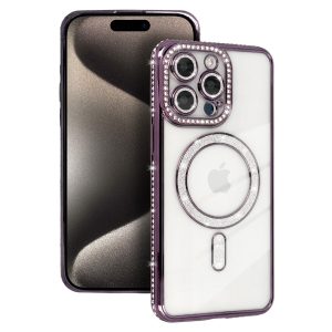 Bling Magsafe Case for Xiaomi Redmi Note 15 4G purple