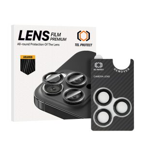 Tempered glass Tel Protect 3D Lens Aramid Series on camera for Iphone 18 Pro/18 Pro Max (lens 3 pieces)