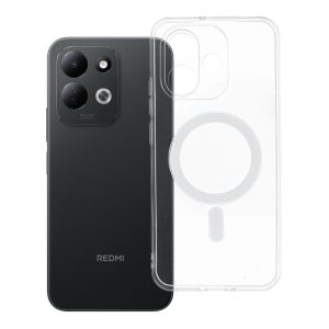 Case for Xiaomi Redmi Note 17 4G / 5G Clear Case 2 mm Mag Cover compatible with MagSafe (camera protection) transparent